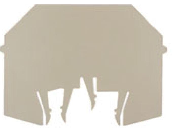 SEPARADOR PLASTICO BEIGE P/BORNERA 86X3MM WTW EN