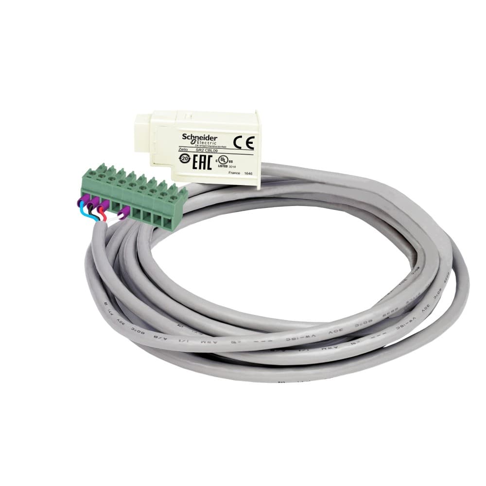 CABLE CONEXION P/HMI 2.5MTS RS232 ZELIO LOGIC SR2CBL09