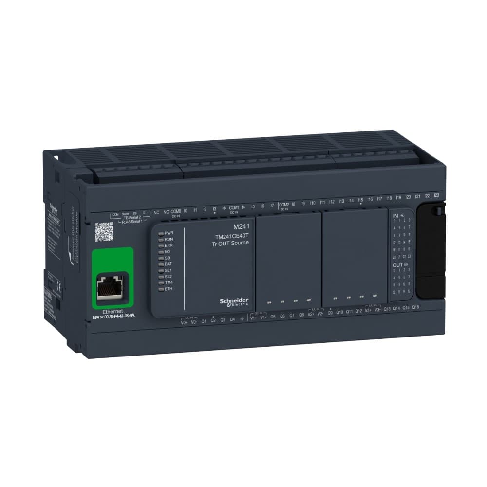 CONTROLADOR PLC 24VDC 24DIG 16 SAL MODICON M241 TM241CE40T