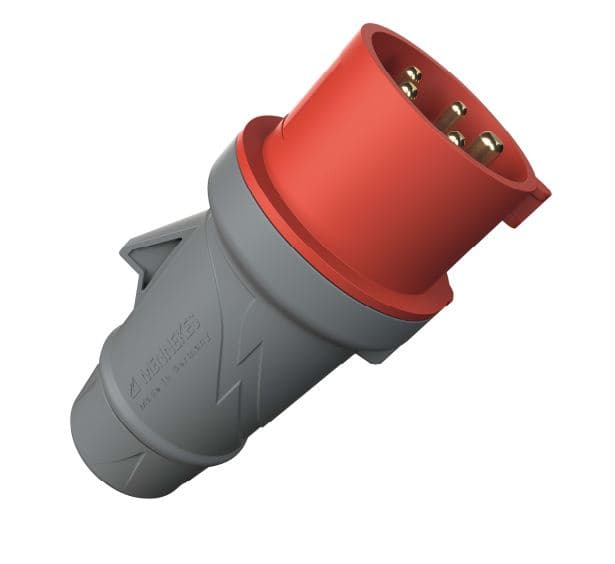 ENCHUFE INDUSTRIAL AEREO 3P+N+T 32A 415V ROJO 6H IP44 3247