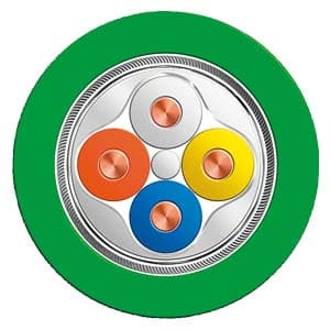 CABLE COMUNICACION 2X2 22AWG APANTALLADO VERDE CAT5E SIMATIC 6XV18402AH10