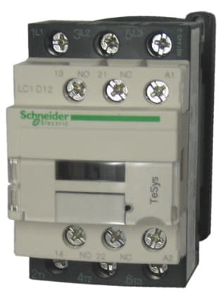 CONTACTOR POTENCIA MAGNETICO 3P 12A AC3 24VDC 1NA+1NC TESYS LC1D12BL