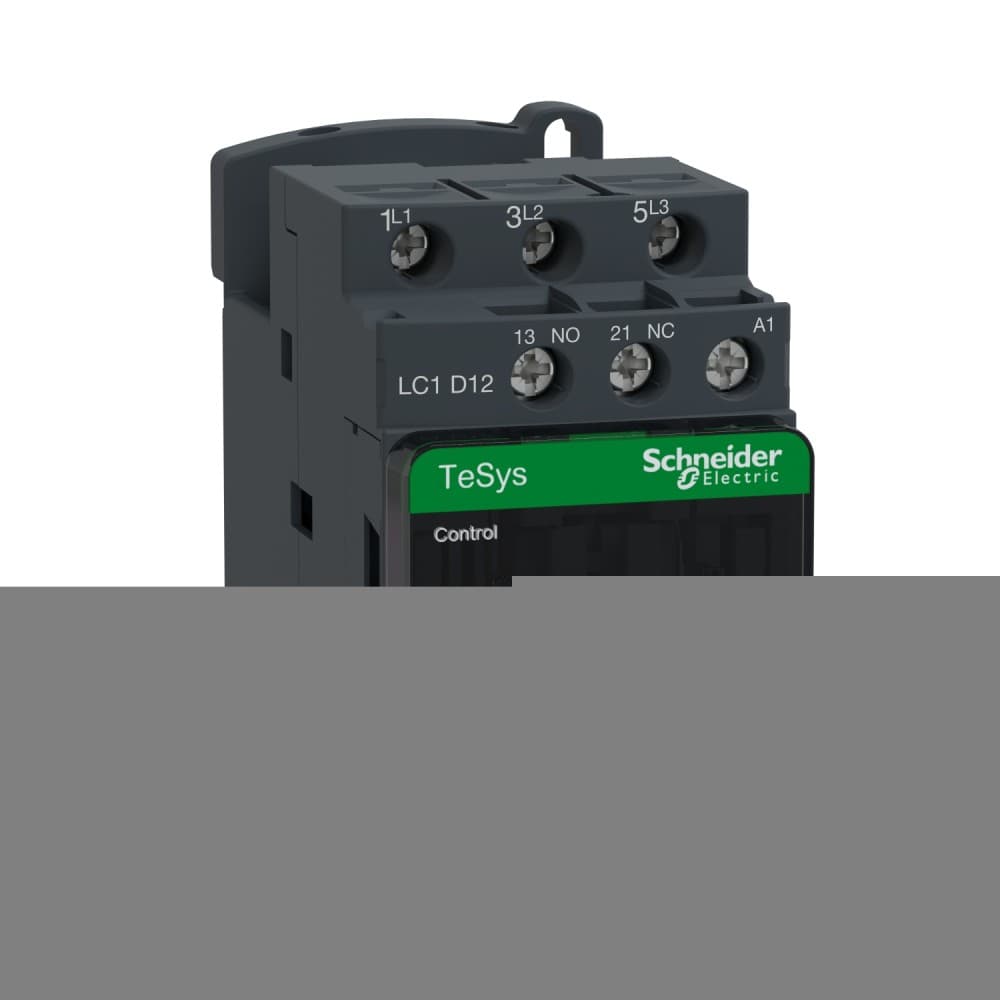 CONTACTOR POTENCIA MAGNETICO 3P 12A AC3 TESYS LC1D12E7 48 V. 1NA1NC