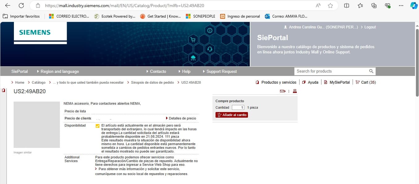 CONTACTO AUXILIAR 2NA P/ARRANCADOR/CONTACTOR NEMA US2:49AB20