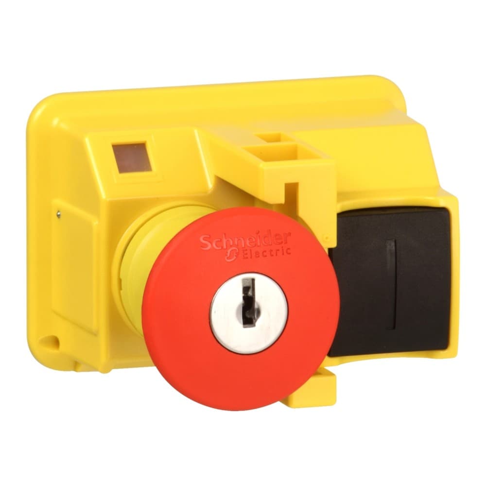 KIT PULSADOR PARADA DE EMRGENCIA TIPO HONGO 40 MM TESYS IP55 GV2K021