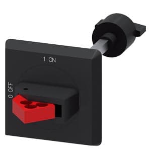 MANDO ROTATIVO NEGRO/ROJO 130MM P/GUARDAMOTOR S00-S3 3RV29260B