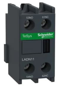 BLOCK CONTACTO AUXILIAR FRONTAL 1NA+1NC P/ LC1D-LC1F LADN11