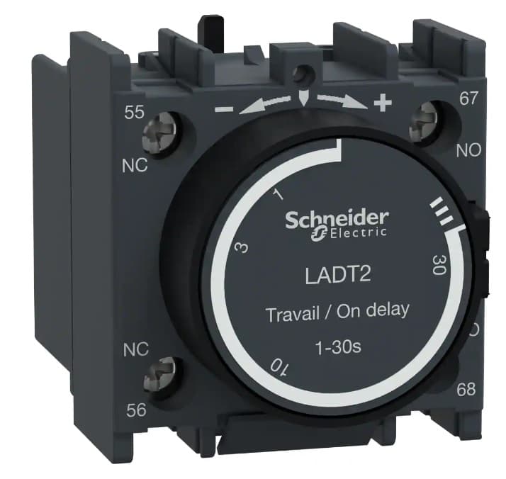 BLOCK CONTACTO TEMPORIZADOR 1-30S 1NA+1NC TESYS LADT2