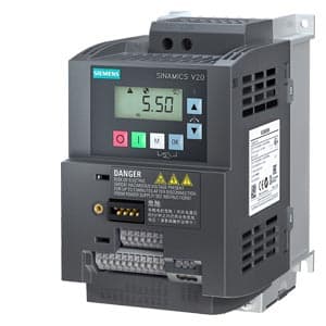 VARIADOR MONOFASICO 1.5HP/1.10KW 200-240VAC 6A FSAC IP20 SINAMICS V20 6SL32105BB211UV1