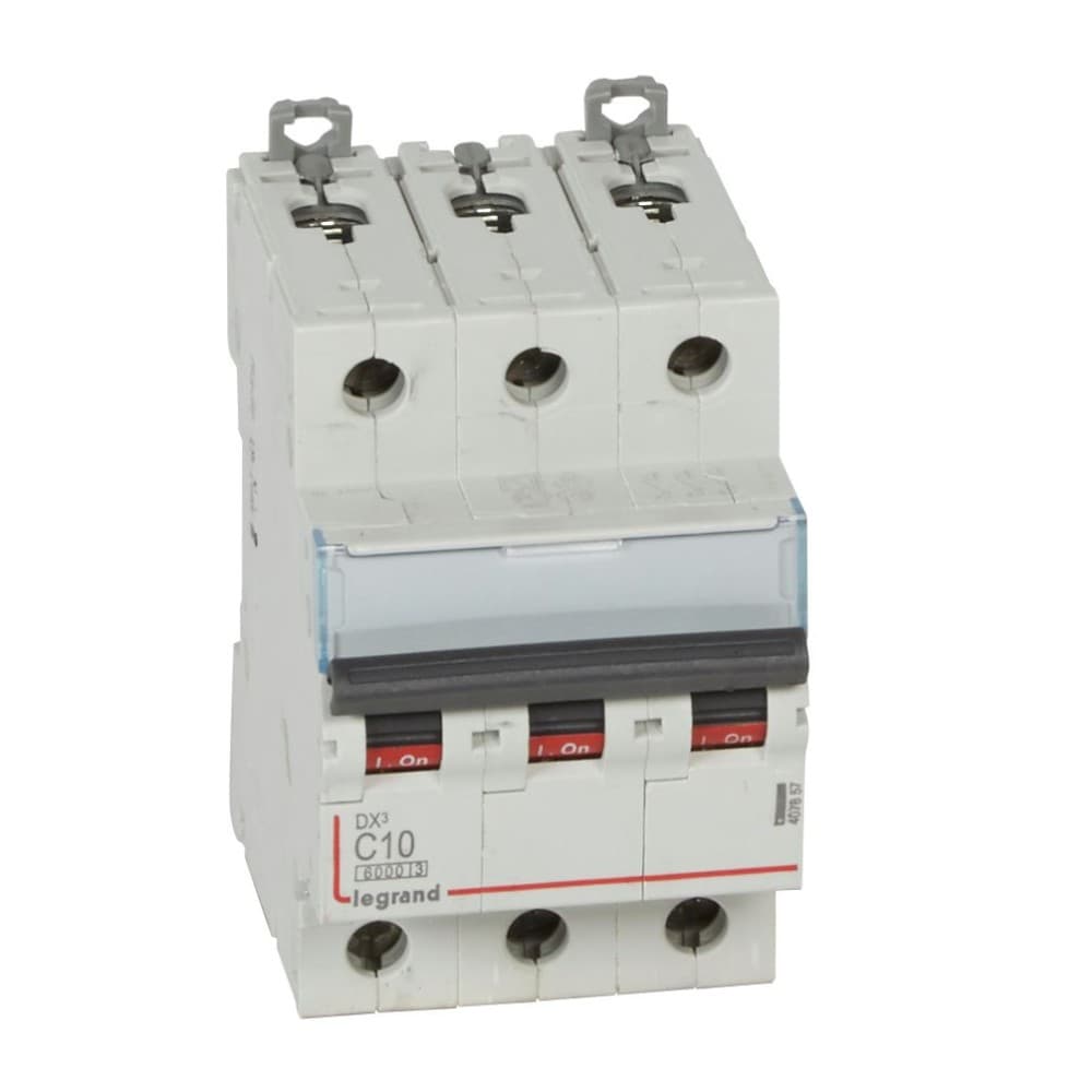 INTERRUPTOR AUT TERMOMAG P/RIEL 3P 10A 230/400VAC 25/10KA DX3-6000 407857