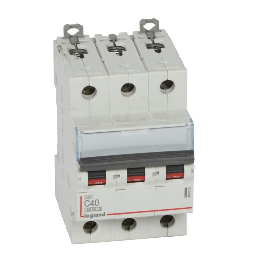 INTERRUPTOR AUT TERMOMAG P/RIEL 3P 40A 230/400VAC 25/10KA DX3-6000 407863