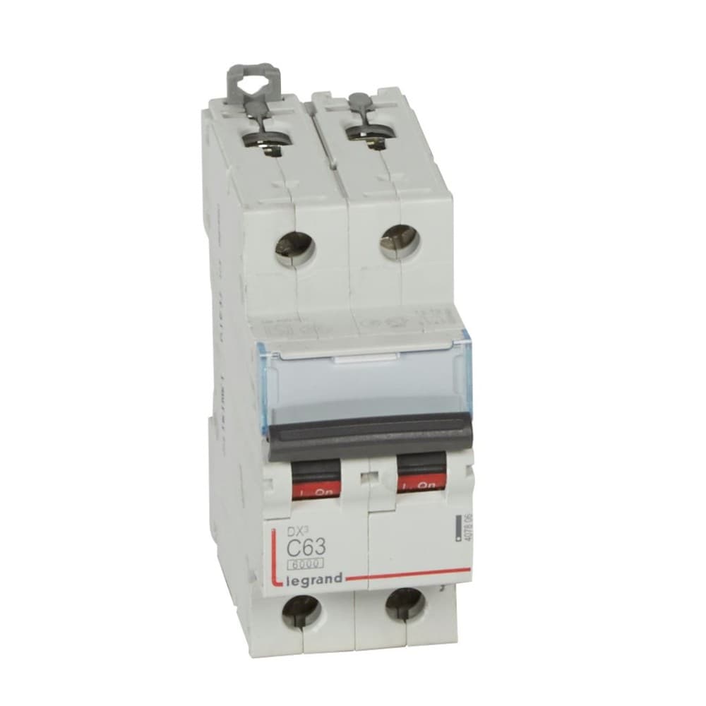 INTERRUPTOR AUT TERMOMAG P/RIEL 2P 63A 230/400VAC 25/10KA DX3-6000 407806