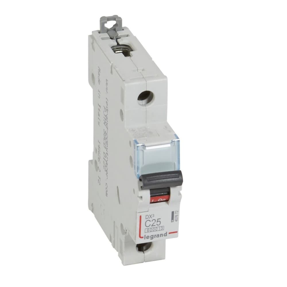 INTERRUPTOR AUT TERMOMAG P/RIEL 1P 25A 230/400VAC 10/6KA DX3-6000 407672