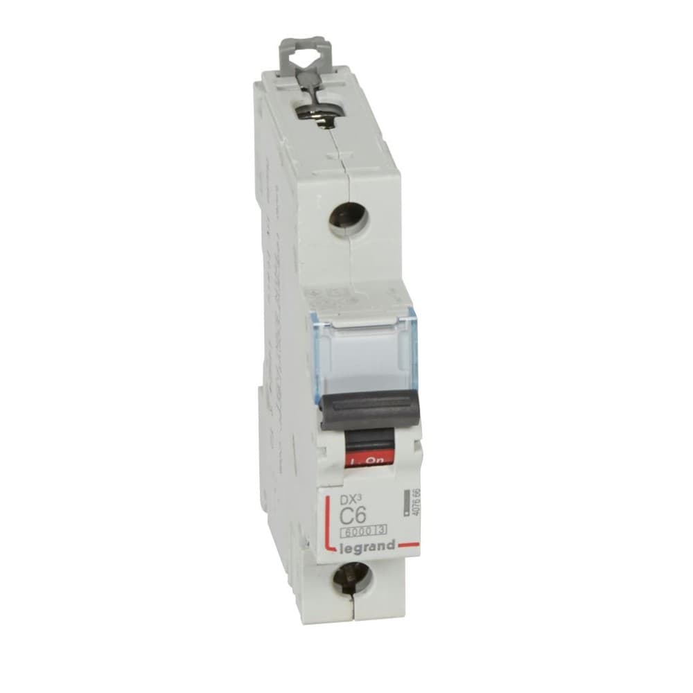 INTERRUPTOR AUT TERMOMAG P/RIEL 1P 6A 230/400VAC 10/6KA DX3-6000 407666