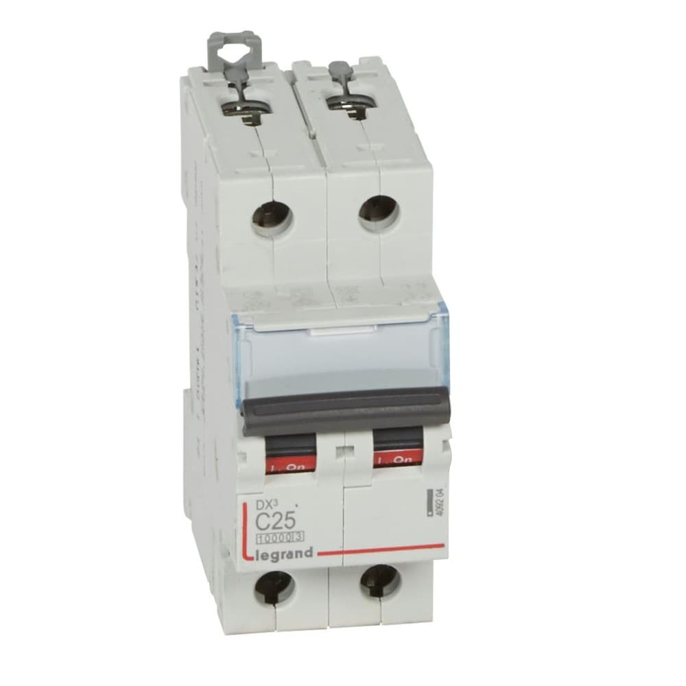 INTERRUPTOR AUT TERMOMAG P/RIEL 2P 25A 230/400VAC 32/16KA DX3-10000 409204