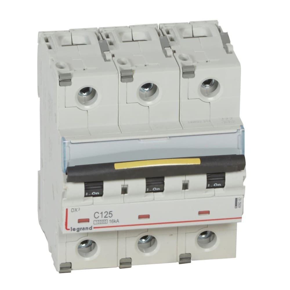 INTERRUPTOR AUT TERMOMAG P/RIEL 3P 125A 400VAC 16KA DX3-10000 409282