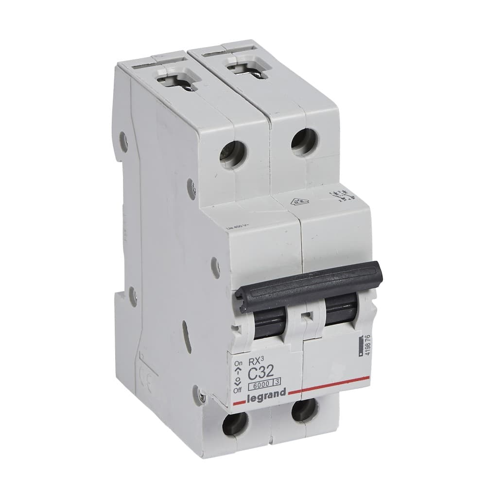INTERRUPTOR AUT TERMOMAG P/RIEL 2P 32A 230/400VAC 10/6KA RX3 419876