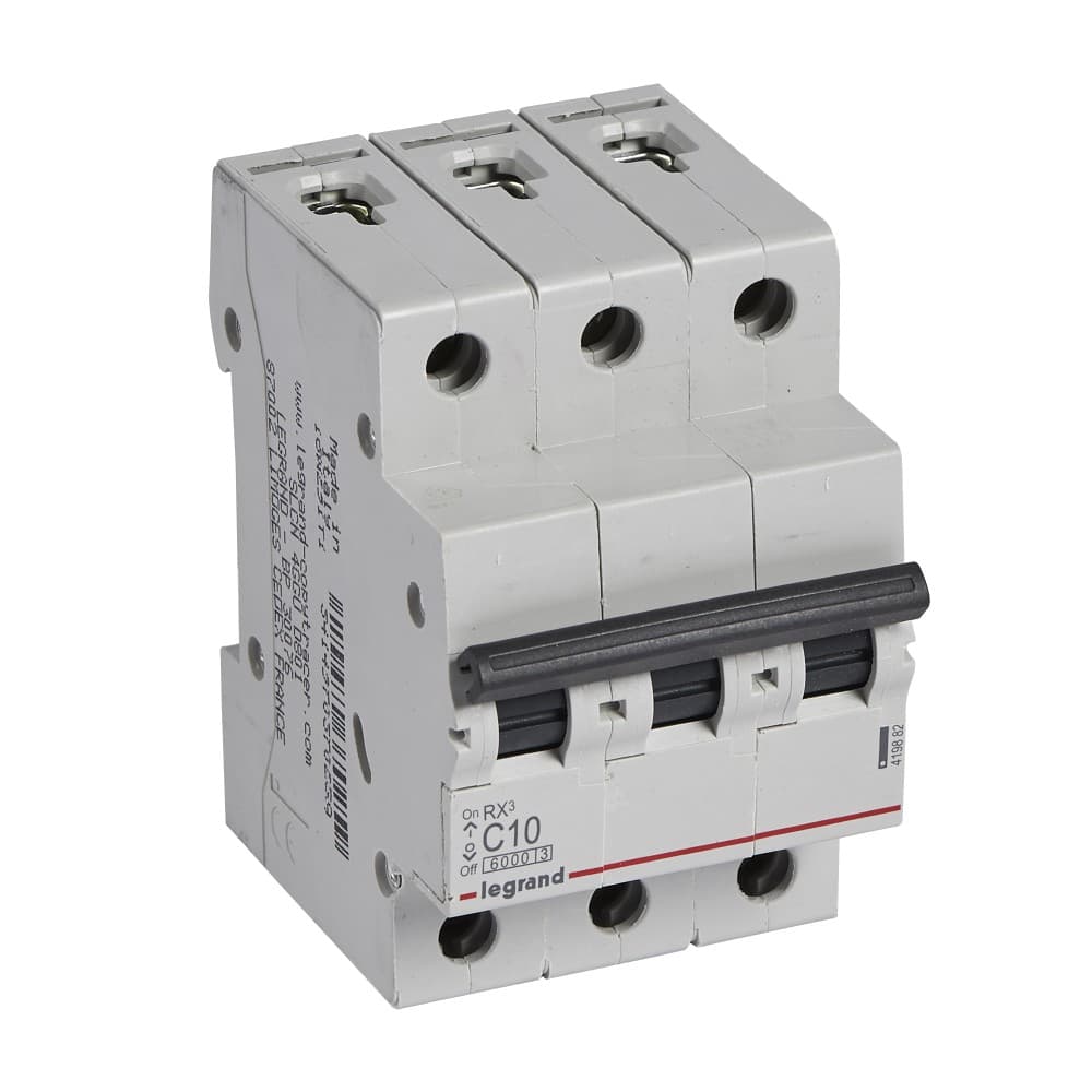 INTERRUPTOR AUT TERMOMAG P/RIEL 3P 10A 230/400VAC 10/6KA RX3 419882