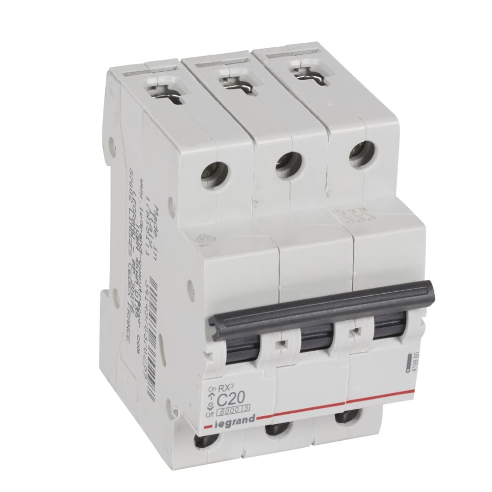INTERRUPTOR AUT TERMOMAG P/RIEL 3P 20A 230/400VAC 10/6KA RX3 419885