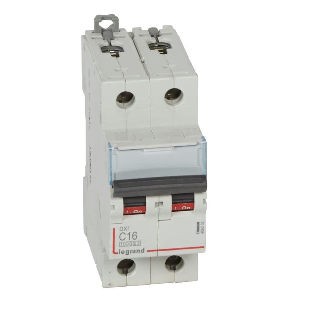 INTERRUPTOR AUT TERMOMAG P/RIEL 2P 16A 230/400VAC 32/16KA DX3-10000 409202