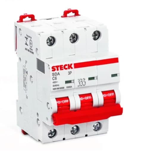 INTERRUPTOR AUT TERMOMAG P/RIEL 3P 16A 415VAC 10KA  SDA63C16