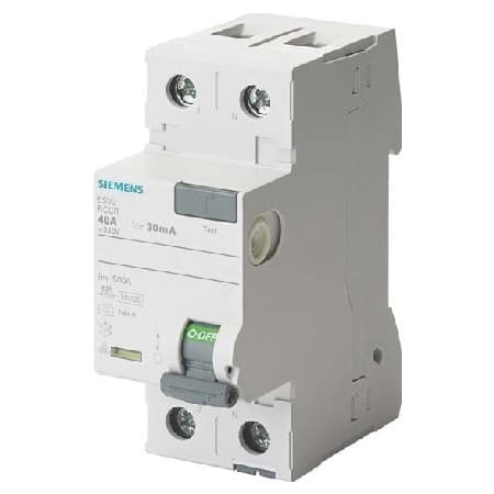 INTERRUPTOR DIFERENCIAL 2P 63A 230VAC 300MA TIPO A SENTRON 5SV36168