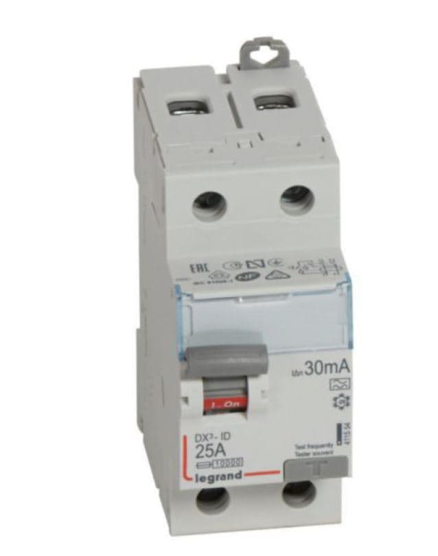 INTERRUPTOR DIFERENCIAL 2P 25A 230VAC 30MA TIPO A DX3 ID 411554