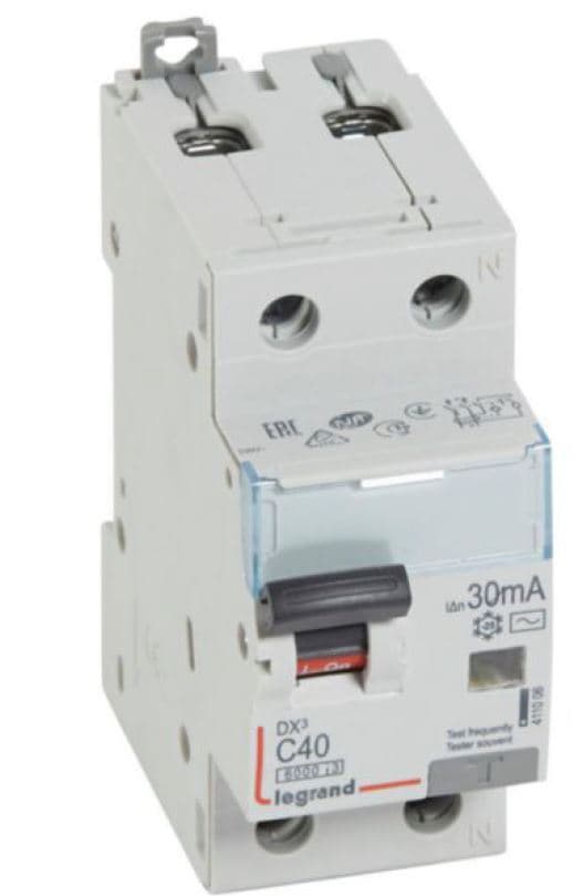 INTERRUPTOR TERMOMAG DIFERENCIAL 1P+N 40A 230VAC 10KA 30MA DX3 6000 411006