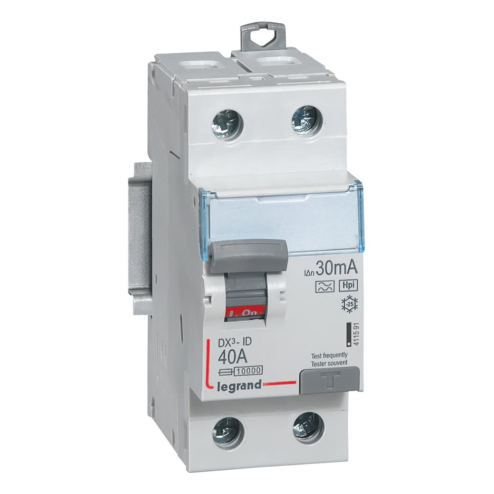 INTERRUPTOR DIFERENCIAL 2P 40A 230VAC 30MA HPI DX3-ID 411591