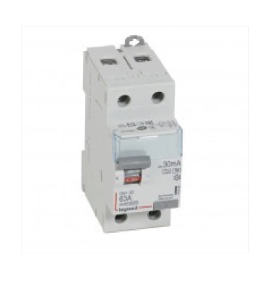 INTERRUPTOR DIFERENCIAL 2P 63A 230VAC 30MA HPI DX3-ID 411592
