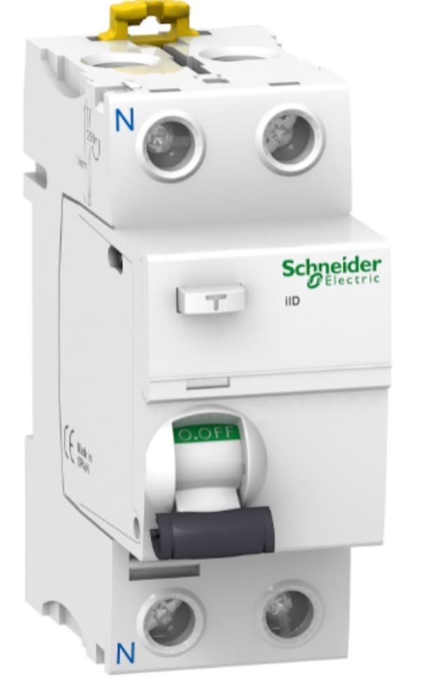 INTERRUPTOR DIFERENCIAL 2P 25A 220-240VAC 300MA TIPO AC ACTI 9 ILD A9R74225