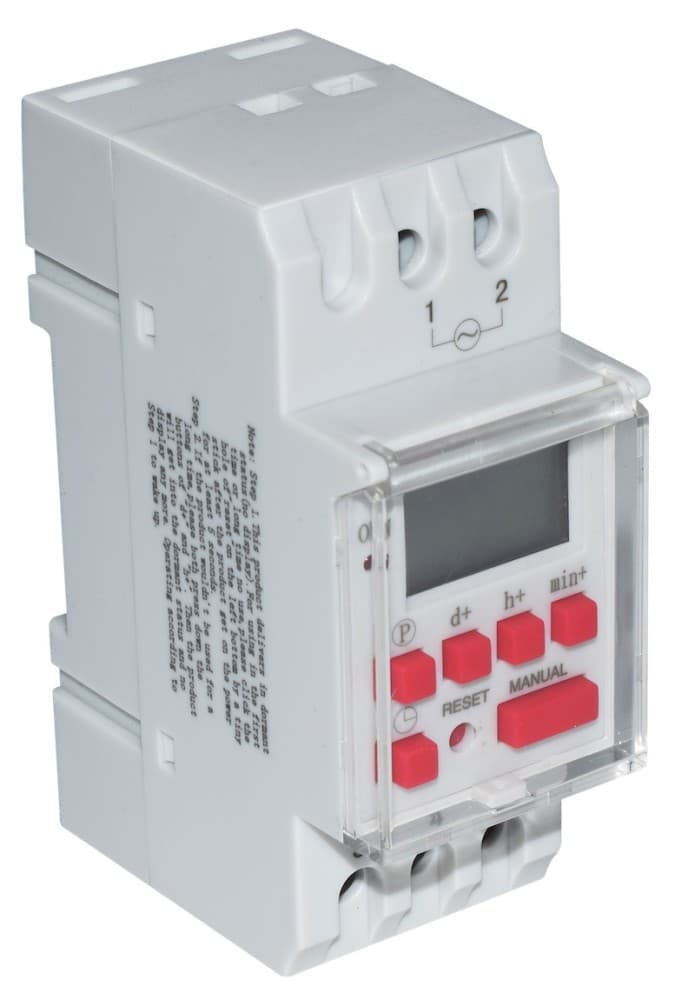 INTERRUPTOR HORARIO DIGITAL DIA/SEMANAL 230VAC 16 ON/16 OFF SHKG816B230
