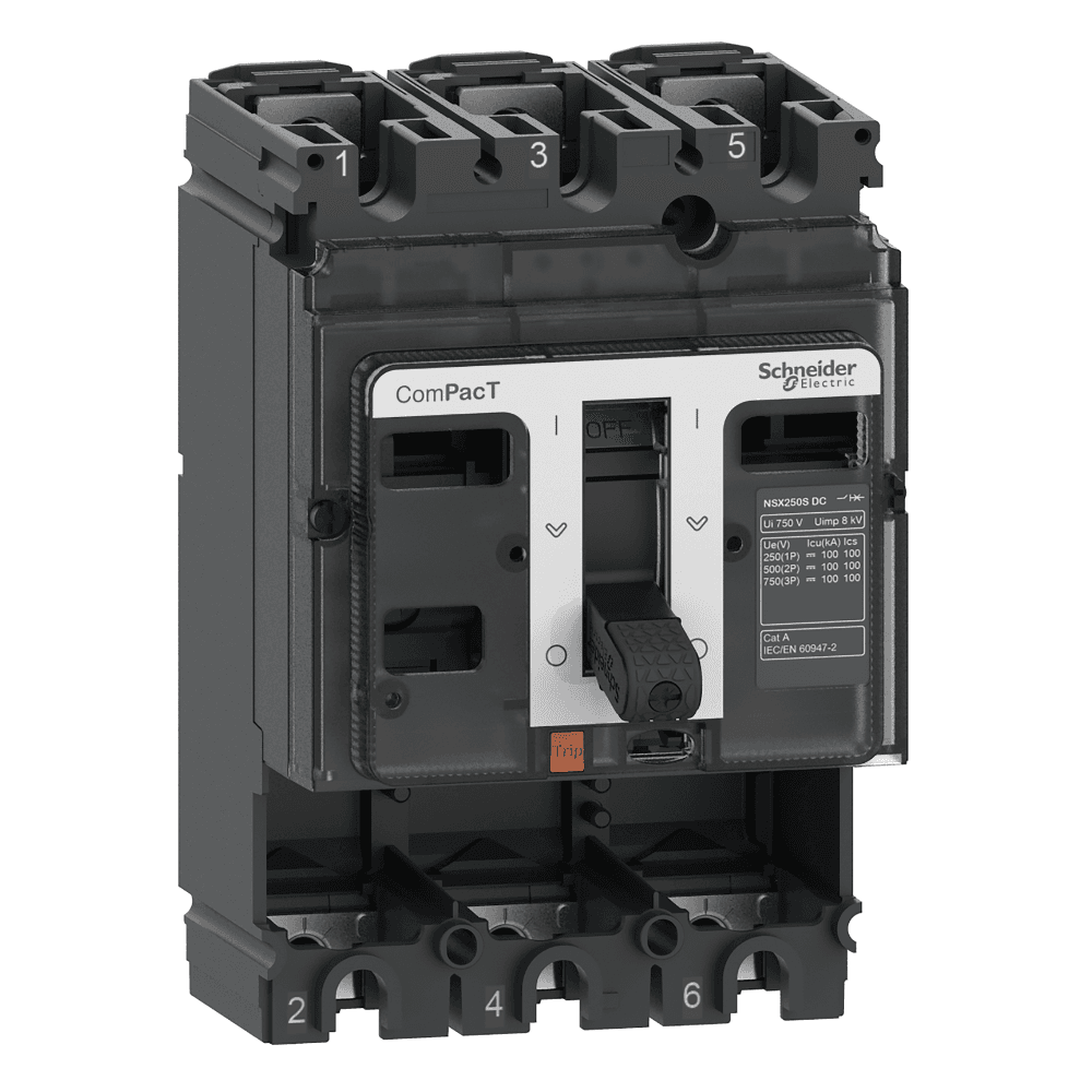 INTERRUPTOR AUT CAJA MOLD 3P S/UNID DISP 250A 36KA 415VAC NSX250F C25F3D