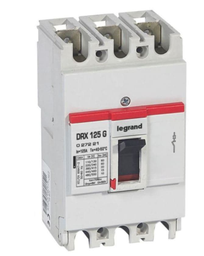 INTERRUPTOR AUT CAJA MOLD 3P FIJO 125A 20KA 380/415VAC DRX125 027221