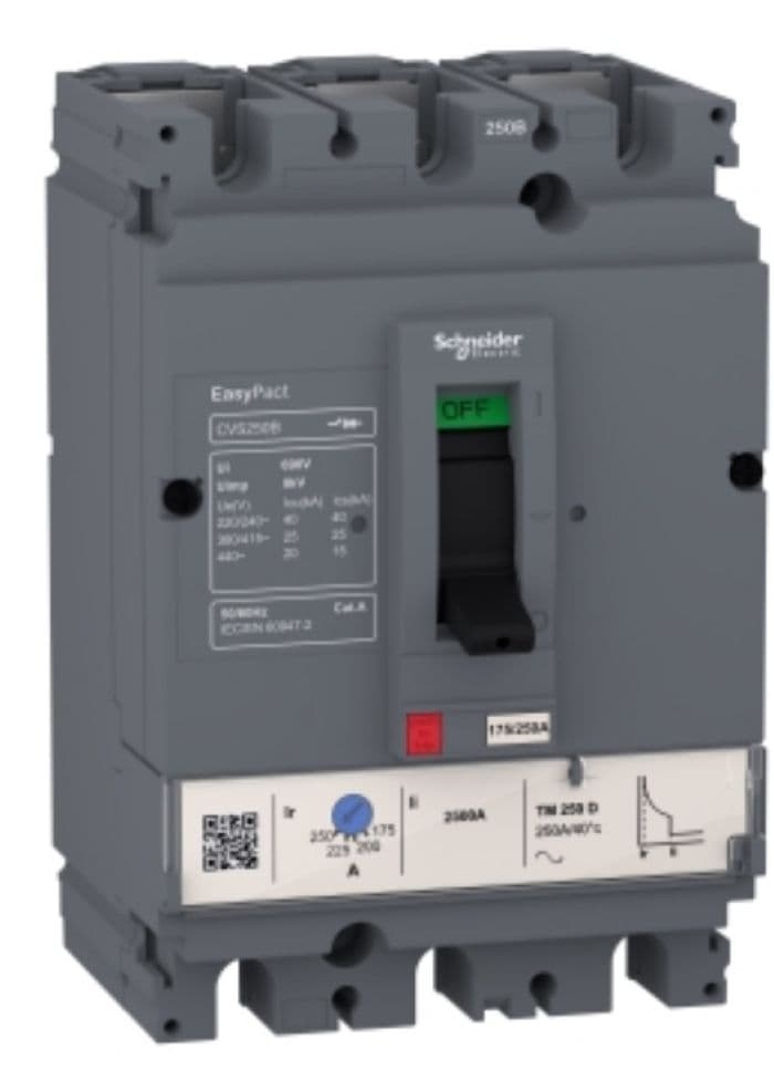 INTERRUPTOR AUT CAJA MOLD 3P FIJO 250A 20KA 440VAC EASYPACT CVS250B LV525303