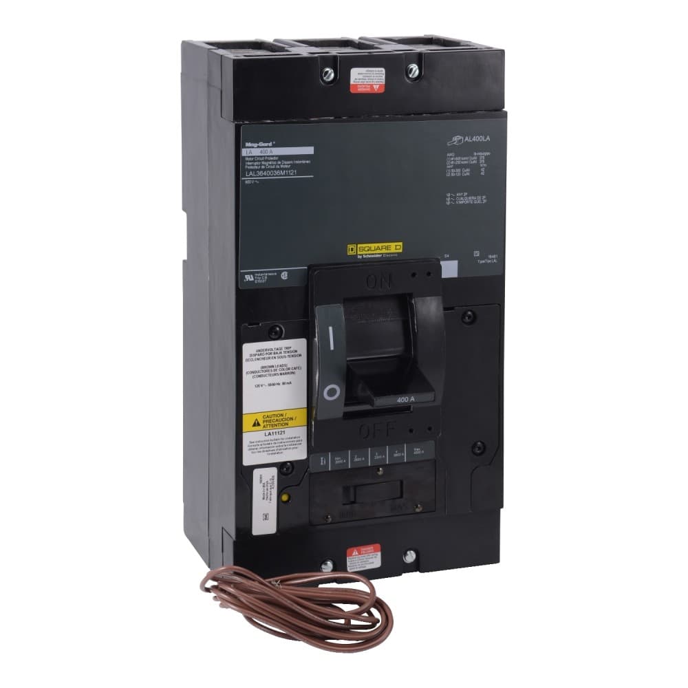 INTERRUPTOR TERMOMAGNETICO 3 X 400 AMP  LAL3640033M 600 VAC, 50/60 HZ MAG-GARD SQUARE D