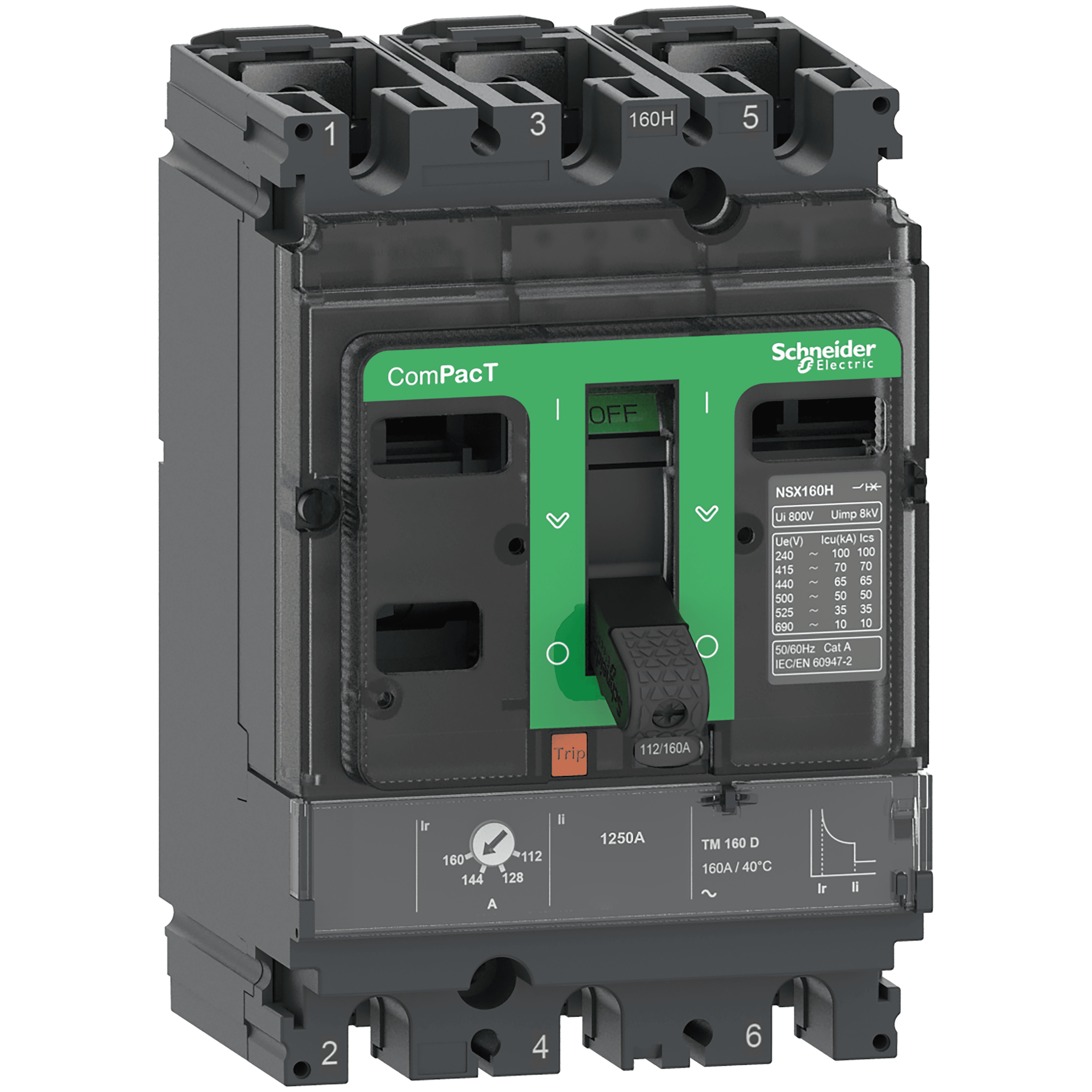 INTERRUPTOR AUT CAJA MOLD 3P REGUL 11-16A 70KA 415VAC NSX100H C10H3TM016 (REEMPLAZA LV429677)