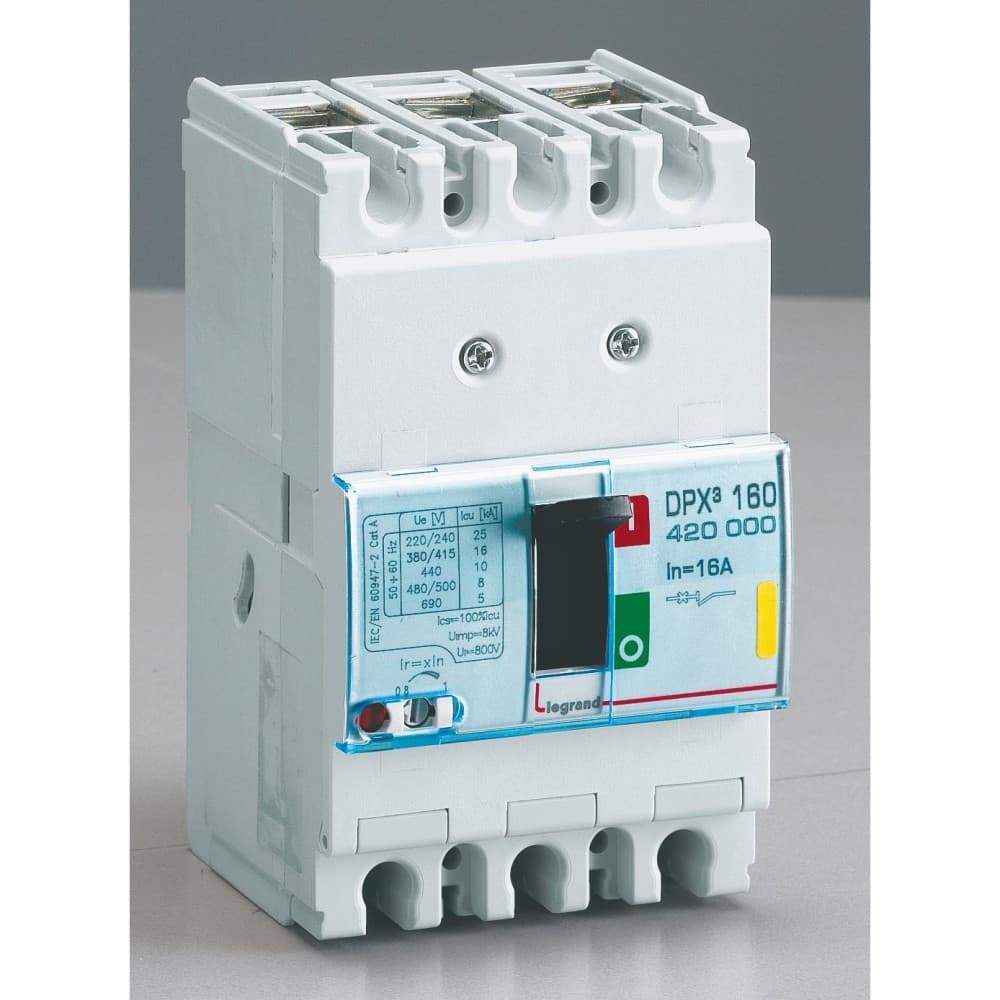 INT. TERMOMAGNETICO DPX3 160 DE 3 POLOS REGULABLE DE 12.8A A 16A. 36KA 400V  420000