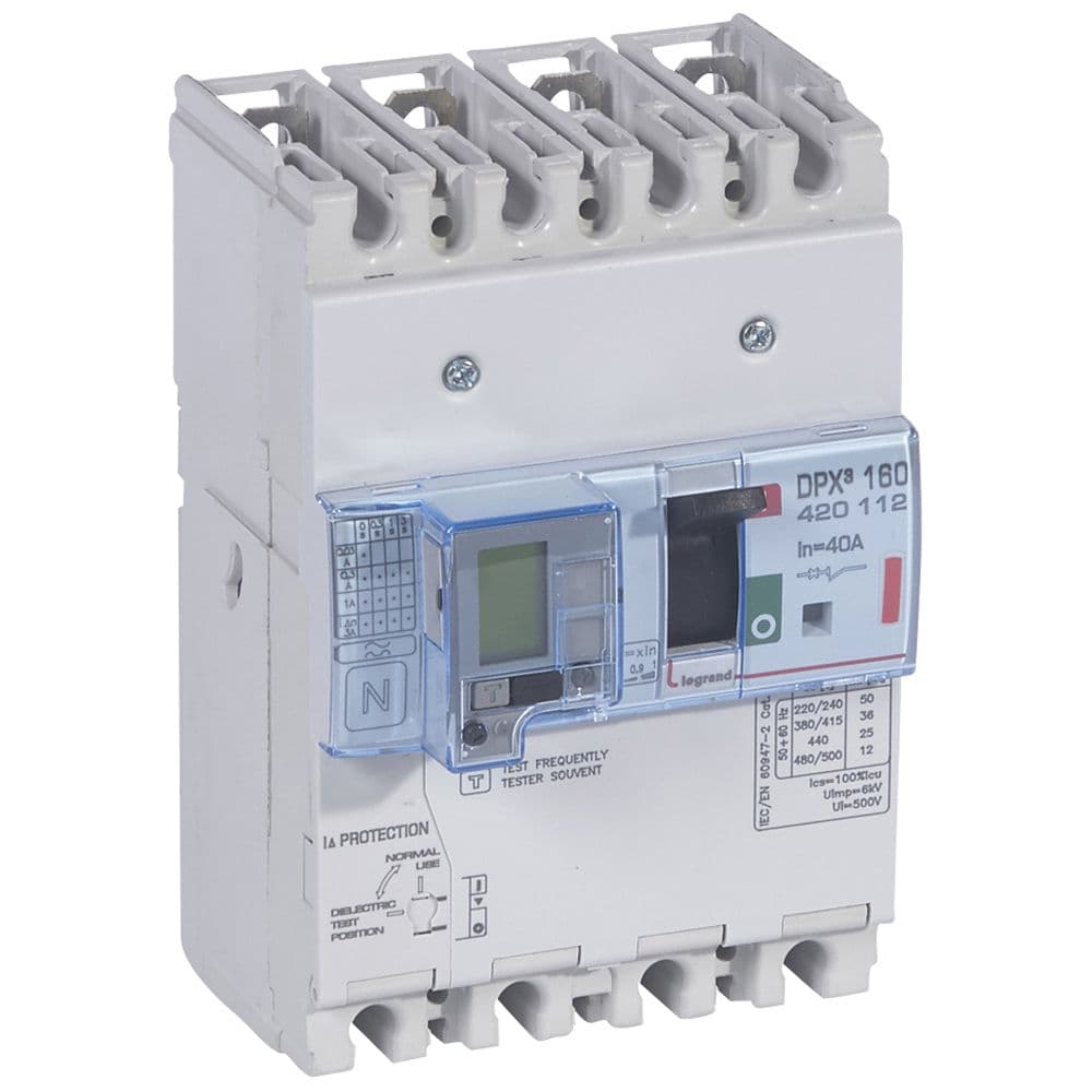 INTERRUPTOR AUT DIFERENCIAL 4P 40A DPX3 160 C/PANTALLA LCD 420112