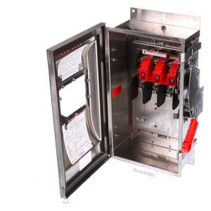 INTERRUPTOR SEGURIDAD 60A 600V SINGLE THROW US2:HNF362SW