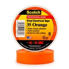 CINTA AISL. SCOTCH 35 VINILO 3/4"X 20MTS NARANJA