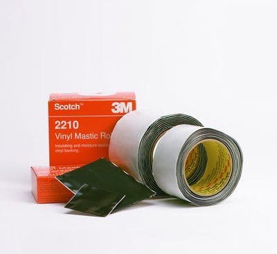 CINTA ADHESIVA SCOTCH 2210 VINILO NEGRO 4"X 3MTS