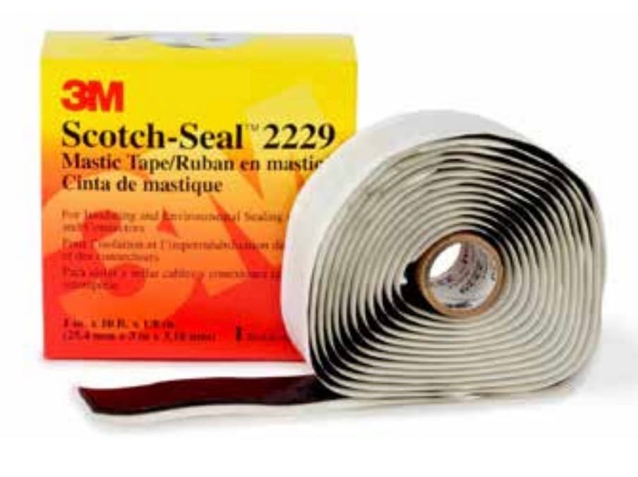 CINTA ADHESIVA SCOTCH-SEAL 2229 GOMA NEGRO 3 3/4"X 3MTS