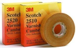 CINTA AISLANTE CAMBRIC SCOTCH 2510 3/4"X 18MTS AMARILLA S/ADHES.
