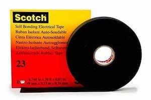CINTA SCOTCH 23 AUTOFUNDENTE 3/4"X 9.15MTS NEGRO