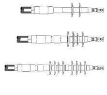 KIT TERMINACIONES EXT AUTOCON ULTRARAP P/CAB. SECO UNIP 15/25KV 25-50/35MM2 QTIII-7692-S-4