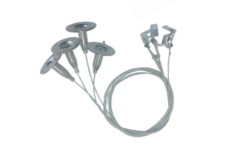 KIT SUSPENSION ACERO 1M P/LUMINARIA PANEL