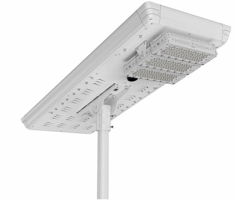 LUMINARIA LED ALUMB PUBLICO SOLAR C/SENSOR 125W 5700K 18000LM LED180 IP66 P/POSTE BRP110 G2
