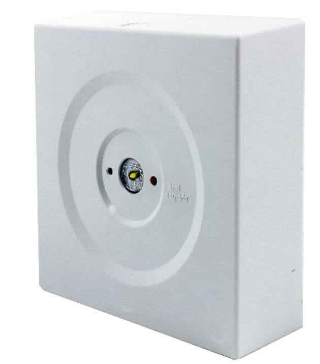 LUMINARIA EMERGENCIA LED CUADRADO 3W 220-240V 150LM 3H IP20 NP 51012