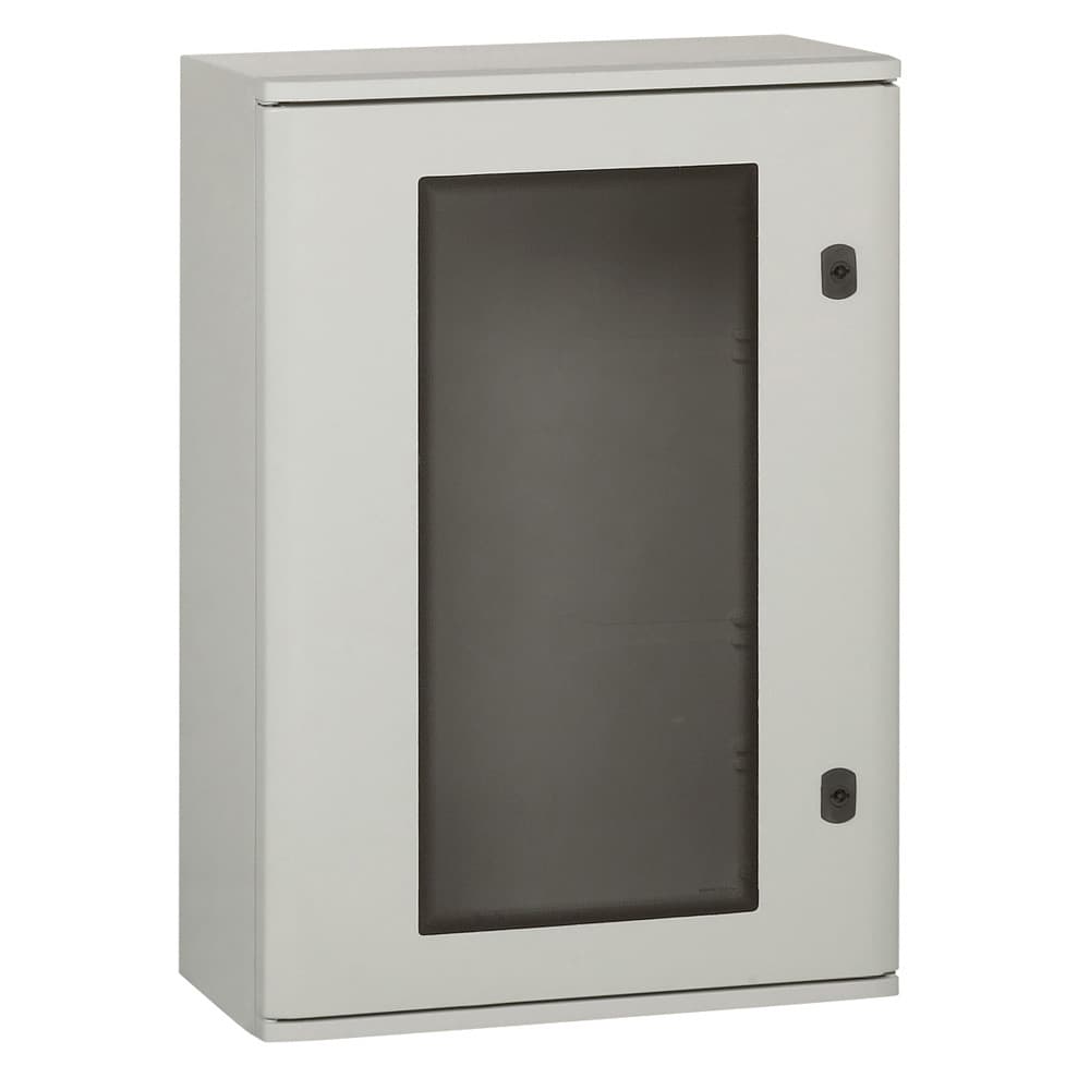 TABLERO MURAL POLIESTER GRIS IP66 610X400X257mm C/PUERTA TRANSP MARINA 36275